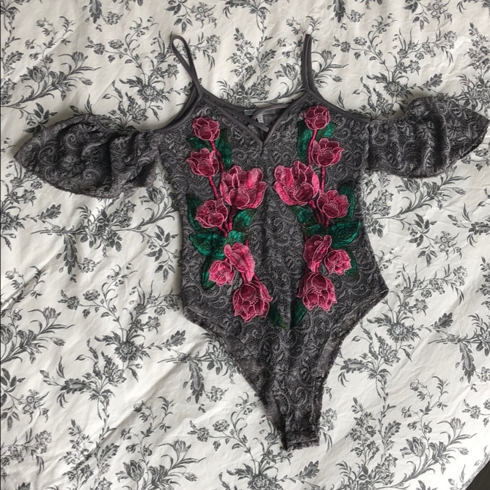 Floral body suit by Charlotte Russe